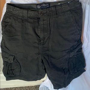 Black Cargo Shorts